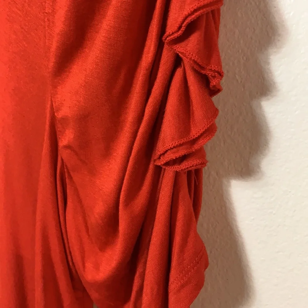 Love Scarlett Womens Ruffle Sleeve Pullover Blouse - Picture 5 of 6